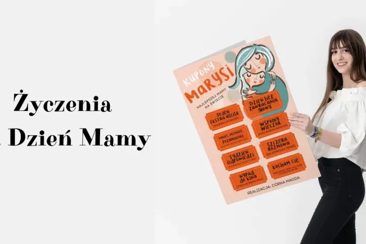 Kupony dla Marysi: życzenia dla młodej mamy, które sprawią jej radość.