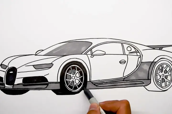 Jak narysować Bugatti Chiron: krok po kroku do realistycznego rysunku