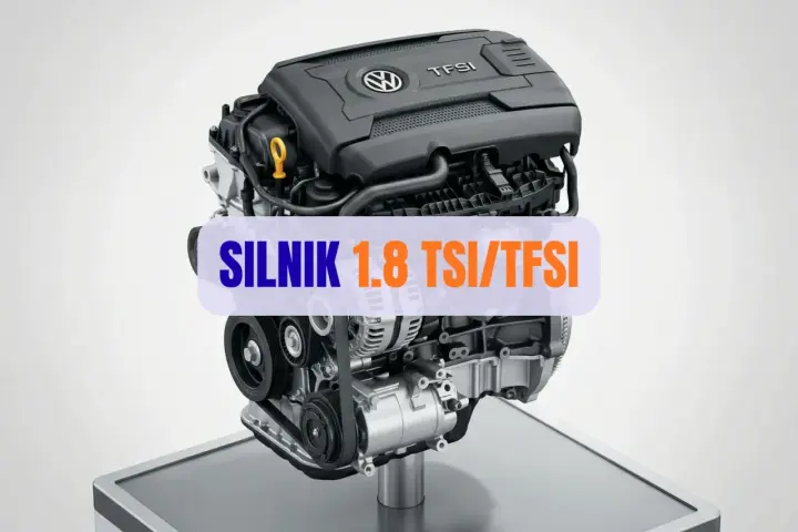 Silnik 1.8 TSI/TFSI Volkswagena, gotowy do pracy.