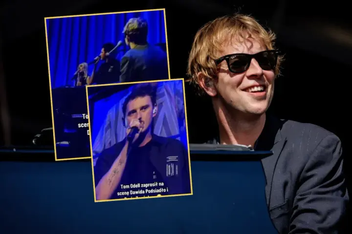 Tom Odell na scenie z Dawidem Podsiadło i Darią Zawiałow.