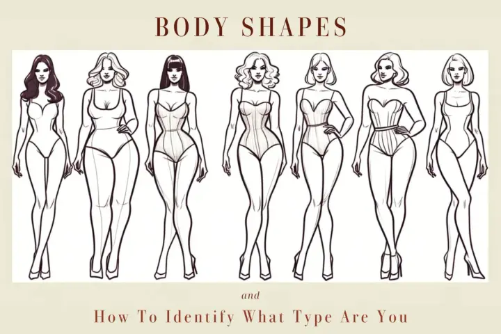 Illustrazioni di diverse forme del corpo femminile, per aiutarti a capire che fisico ho.