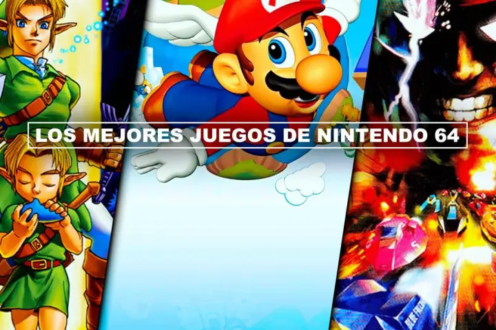 Link, Mario y un nave espacial en una compilación de los mejores juegos Nintendo 64.