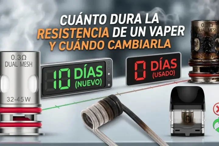 Resistencia de vape: nueva dura 10 días, usada 0. ¿Cuánto cuesta una resistencia de vape?