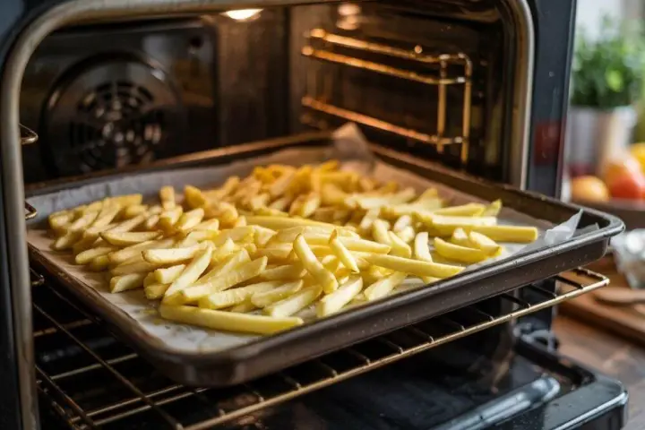 Jak idealnie piec mrożone frytki w piekarniku - czas i temperatura
