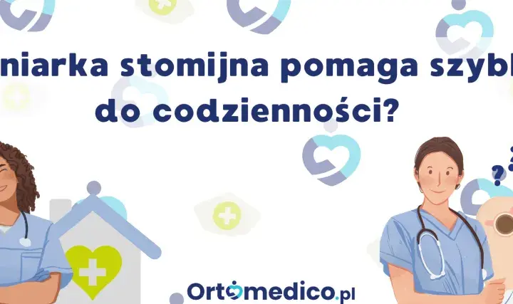 Pielęgniarka stomijna z peg sondą pomaga pacjentowi wrócić do codzienności.
