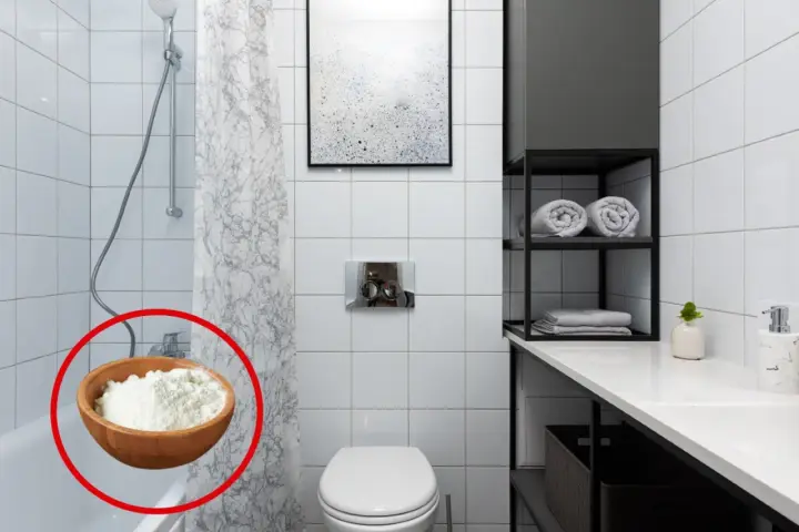 Un baño sin ventilación puede acumular humedad. Descubre cómo sacar la humedad del baño sin ventilación usando bicarbonato de sodio en un recipiente.