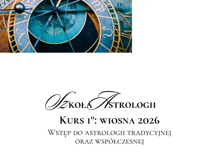 Fragment zabytkowego zegara astronomicznego z widocznymi symbolami zodiaku.