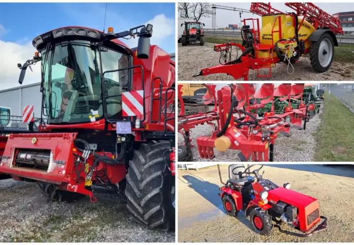 Maszyny budowlane poleasingowe: kombajn, opryskiwacz, pługi i mały traktor. Gotowe do pracy!