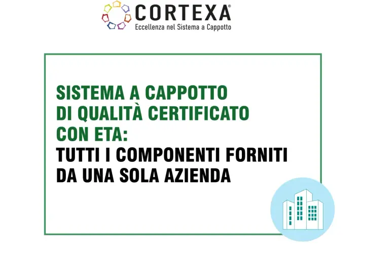 Sistema a cappotto di qualità certificato con ETA: tutti i componenti forniti da una sola azienda.
