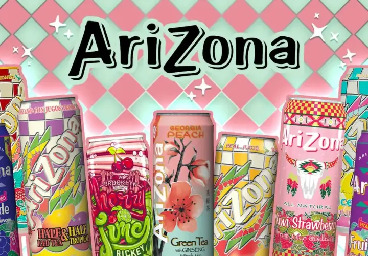 Wiele napojów Arizona, w tym Grapaeade i Kiwi Strawberry. Czy Arizona jest zdrowa? Zależy od składników!