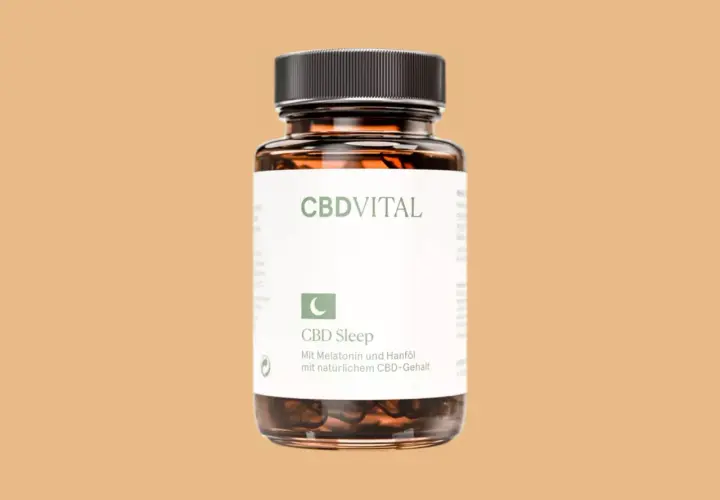 CBD Vital CBD Sleep Kapseln: Ein Test für besseren Schlaf. Mit Melatonin und Hanföl für natürliche Entspannung.
