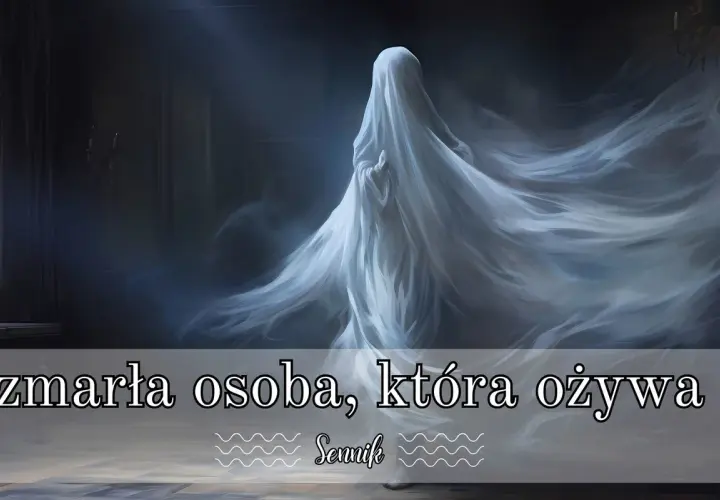 Zjawa w białej sukni, jakby wyłaniająca się z mroku. Czy to tylko sen o zmarłych, czy coś więcej?