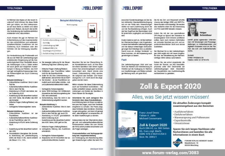 Zollanmeldung: Beispiele und Risiken bei der Wahl von Lieferbedingungen. Der Text erklärt die Bedeutung der Zollanmeldung.