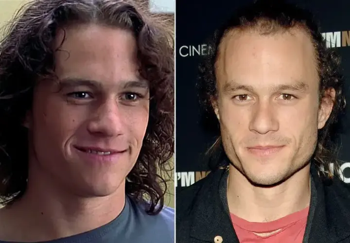 Heath Ledger, pamiętny z roli w "Zakochana złośnica", w dwóch odsłonach.