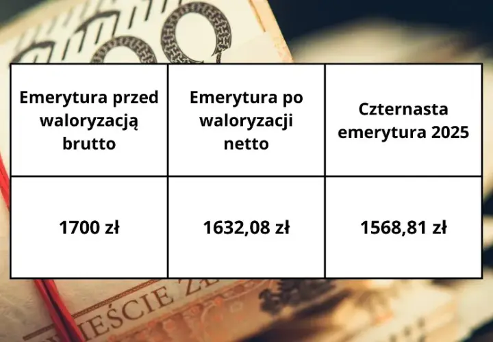 Ile jest 14 emerytury na rękę? Sprawdź, ile dostaniesz netto