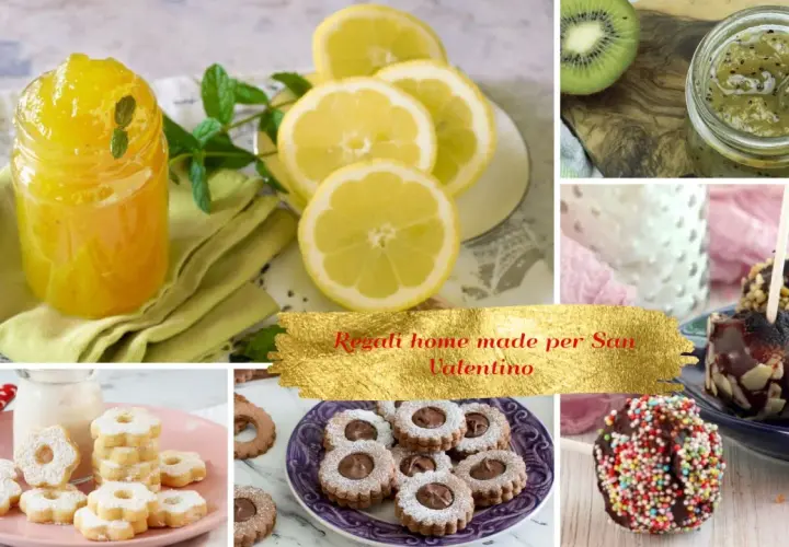 Dolci fatti in casa per San Valentino: marmellata, biscotti, cake pops e kiwi. Un'idea regalo per la famiglia e i figli.