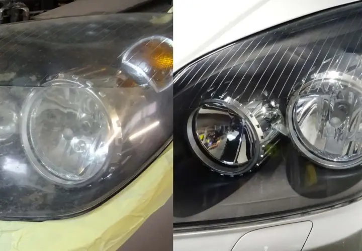 Przed i po: brudne lampy samochodowe stają się krystalicznie czyste. Dowiedz się, jak wyczyścić lampy w samochodzie od środka, by znów świeciły jasno.