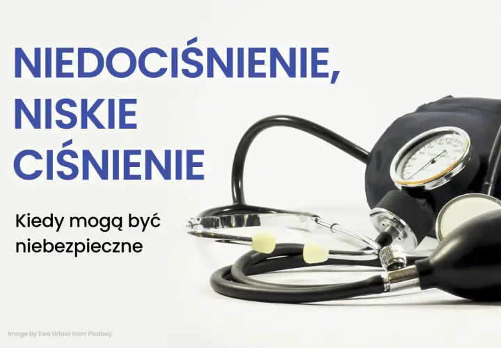Niskie ciśnienie, niedociśnienie – kiedy mogą być niebezpieczne, a nawet prowadzić do śmierci? Stetoskop i ciśnieniomierz.