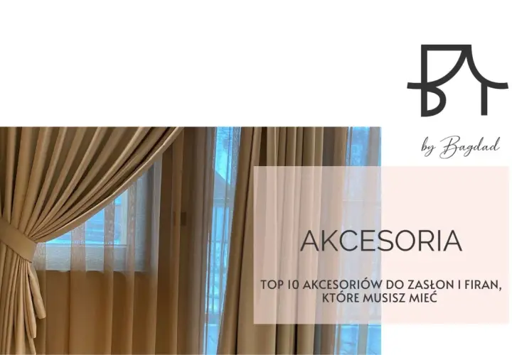 Elegancki zaczep do firanki podkreśla piękno zasłon. Akcesoria do wnętrz by Bagdad.