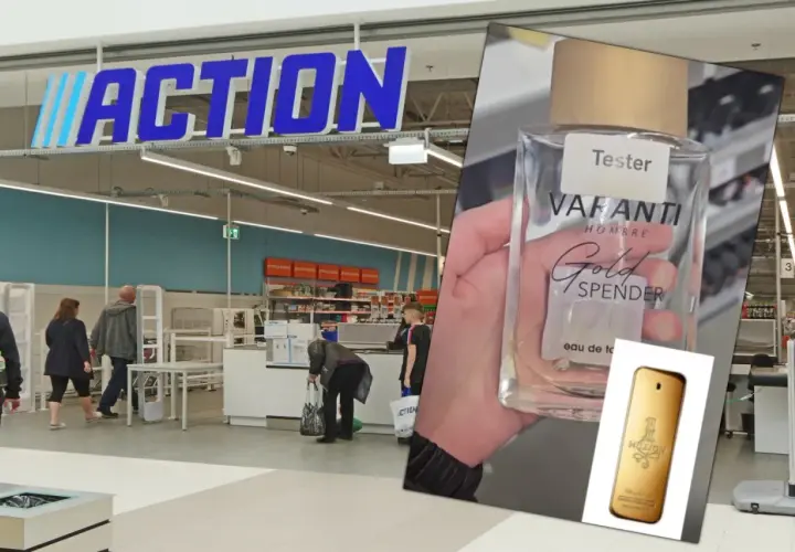 Action perfumy damskie odpowiedniki: tester Gold Spender, inspirowany 1 Million. W sklepie Action można znaleźć ciekawe zamienniki perfum.