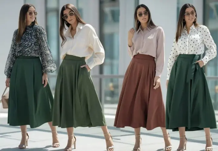 Idealna bluzka do zielonej spódnicy? Stylistka radzi!
