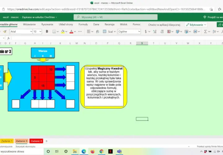 Stwórz magiczny kwadrat w excelu w 5 prostych krokach - nauka matematyki
