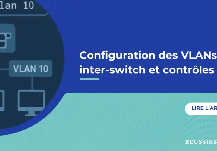 Schéma réseau montrant la configuration des VLANs inter-switch. Comprendre switch access c'est quoi pour optimiser votre réseau.