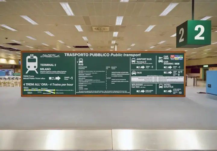 Informacje o transporcie publicznym na mediolan lotniska: pociągi, autobusy, taksówki, car sharing, hotel shuttle.