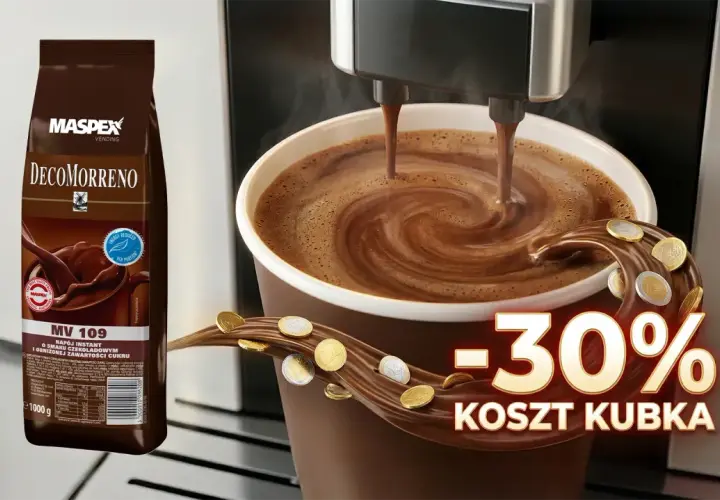 Napój czekoladowy DecoMorreno z obniżoną zawartością cukru. Czy zabielacz do kawy jest zdrowy? Ten napój to alternatywa, która kosztuje 30% mniej.