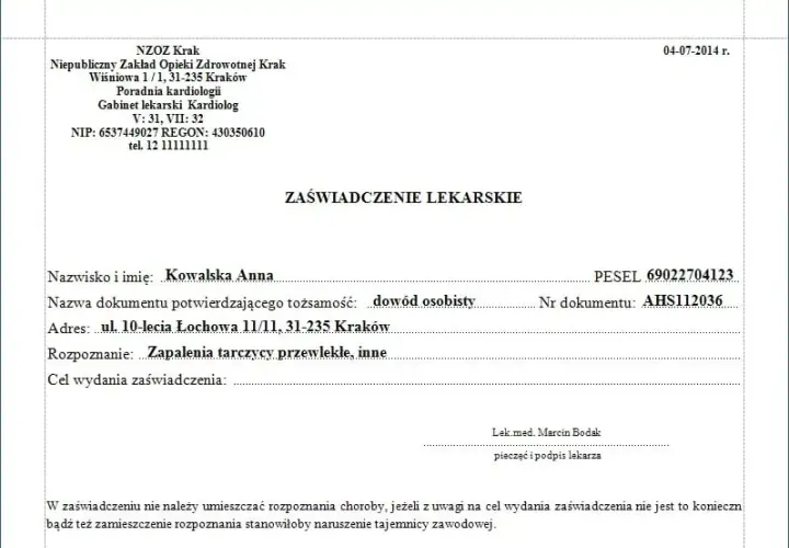 Kiedy lekarz wystawia zaświadczenie o zakończeniu leczenia i co musisz wiedzieć