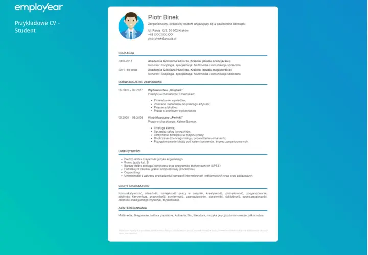 Pierwsze CV bez doświadczenia? Stwórz je i zdobądź pracę!