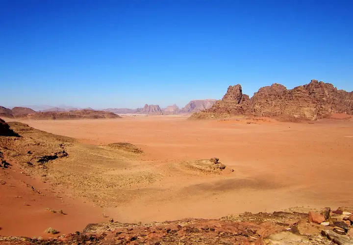 Pustynia Wadi Rum w Jordanii