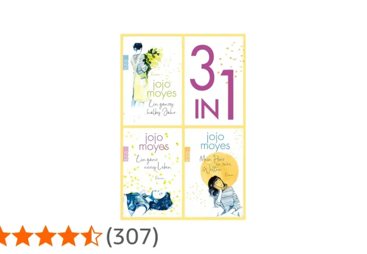 Jojo Moyes' Romane: "Ein ganzes halbes Jahr", "Ein ganz neues Leben" und "Mein Herz in zwei Welten".