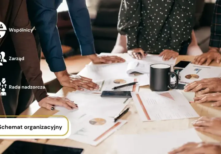 Zespół omawia schemat organizacyjny, w tym jak zostać członkiem rady nadzorczej.