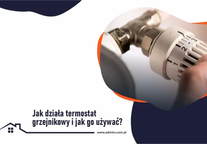 Dłoń reguluje termostat grzejnikowy, pokazując, jak działa termostat w grzejniku, by oszczędzać energię.