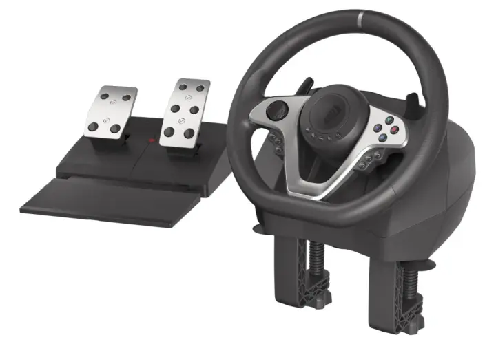Kierownice do Xbox One z pedałami, gotowe do wyścigów.