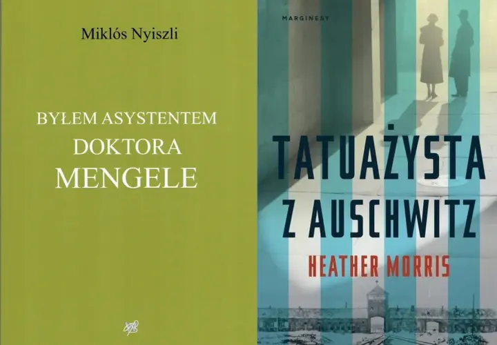 Okładka książki "Byłem asystentem doktora Mengele" i "Tatuażysta z Auschwitz".