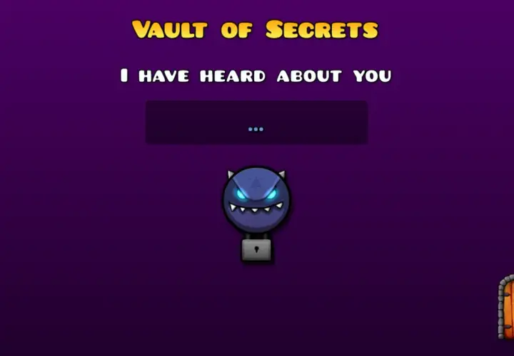 Vault of Secrets: "I have heard about you". Złowrogi potwór z kłódką czeka na kody.