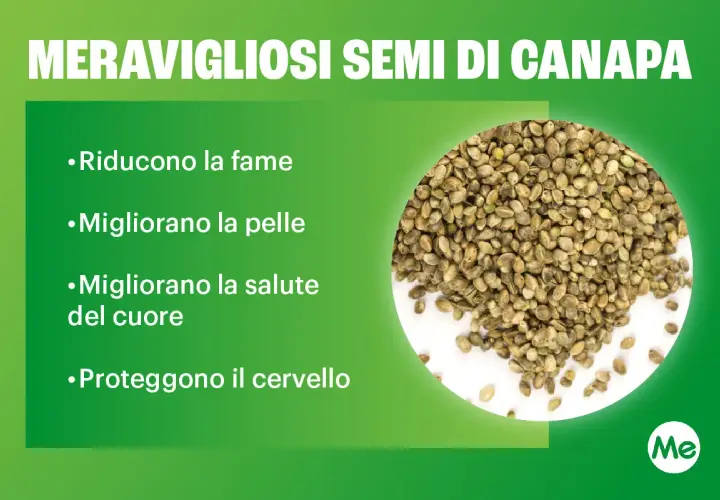 Semi di canapa: scopri i benefici per fame, pelle, cuore e cervello. Le proteine della canapa sono un vero toccasana!