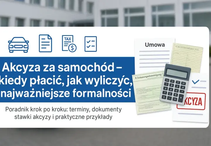 Akcyza za samochód: poradnik o formalnościach, terminach i obliczeniach. Urząd skarbowy i dokumenty.
