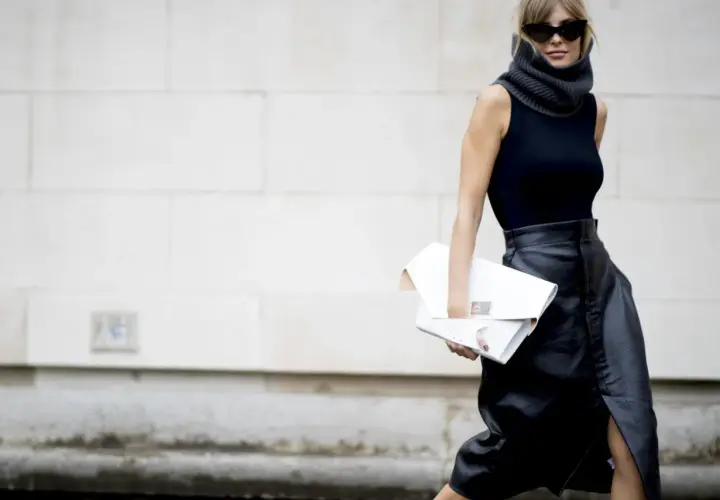 Falda de cuero negra: looks versátiles para cada ocasión