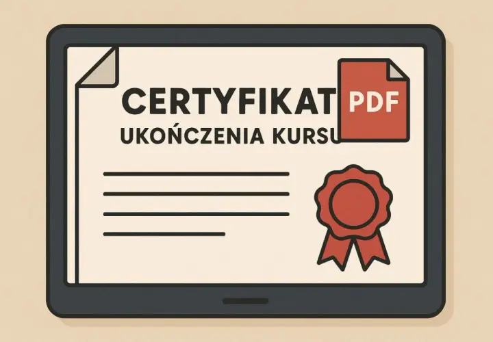 Certyfikat ukończenia kursu PDF, idealny dla każdego, kto chce zdobyć wiedzę dzięki darmowy kurs fotografii online certyfikat.