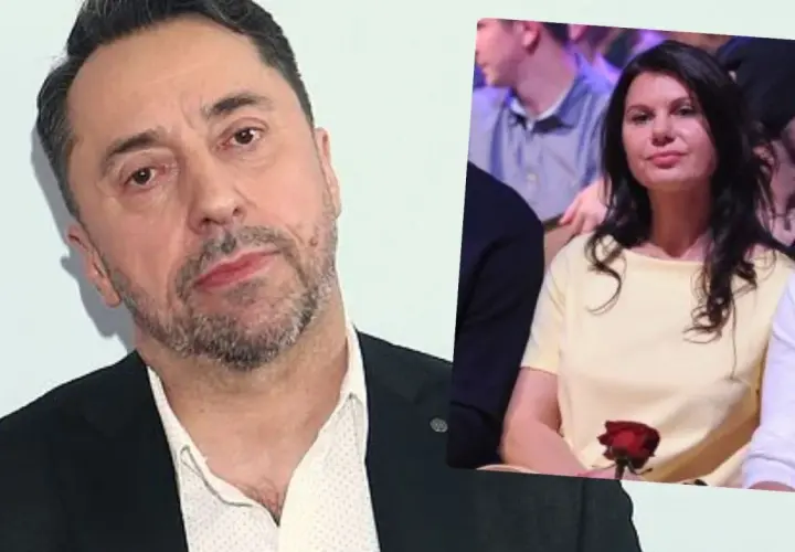 Marcin Miller z żoną Anną i innymi osobami.