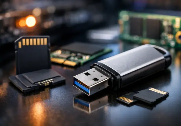 Pendrive, karty pamięci i moduły RAM – to wszystko nowoczesna technologia flash, która przechowuje Twoje dane.