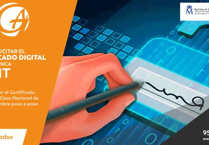 Mano firmando digitalmente para validar certificado FNMT. Guía paso a paso para obtener tu certificado digital de la FNMT.