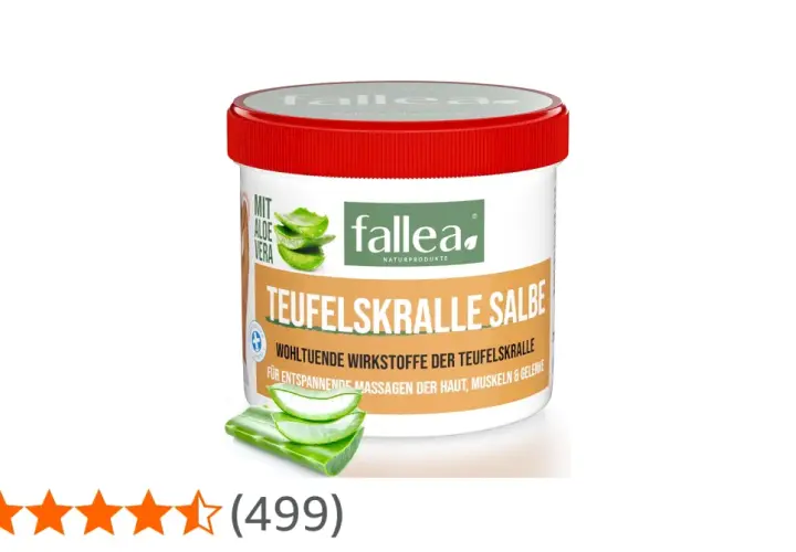 Fallea Teufelskralle Salbe mit Aloe Vera für entspannende Massagen von Haut, Muskeln & Gelenken. Wohltuende Naturprodukte.