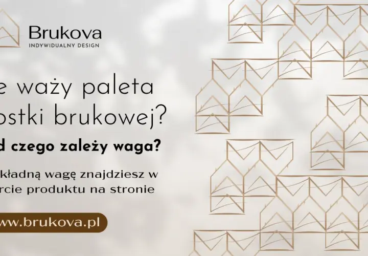 Ile waży paleta kostki brukowej 6 cm? Kluczowe informacje dla Ciebie