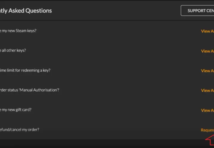 Sekcja FAQ na Steam, gdzie znajdziesz informacje o tym, ile się czeka na zwrot pieniędzy Steam i jak go uzyskać.