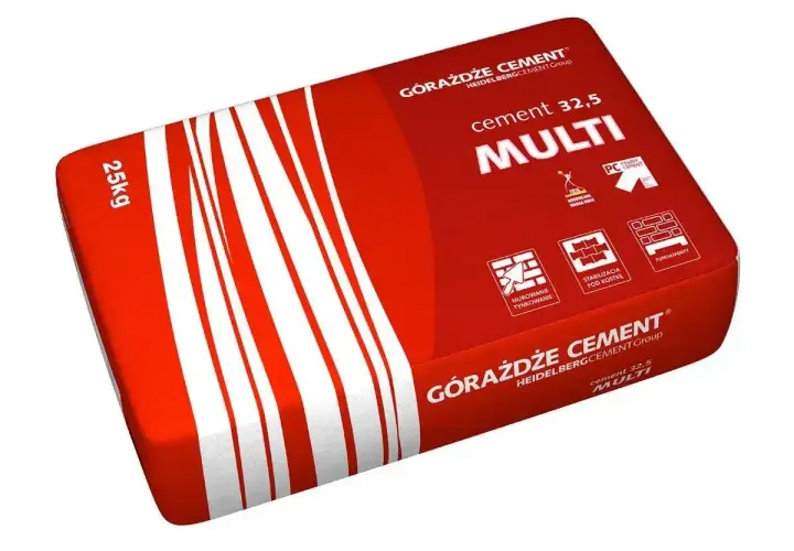 Worek cementu Górażdże MULTI 25kg. Zastanawiasz się, ile kosztuje worek cementu? Ten produkt nadaje się do murowania, tynkowania, stabilizacji i fundamentów.