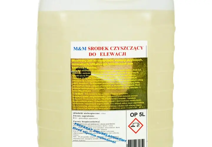 Środki czyszczące tynki i elewacje